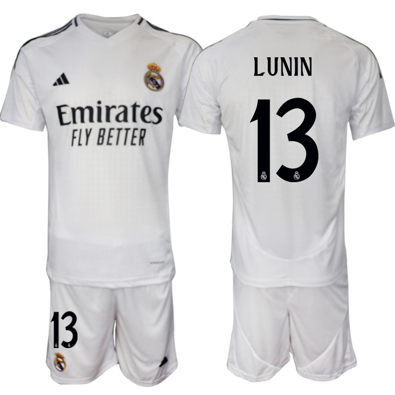 Men 2024-2025 Club Real Madrid home White 13 Soccer Jersey